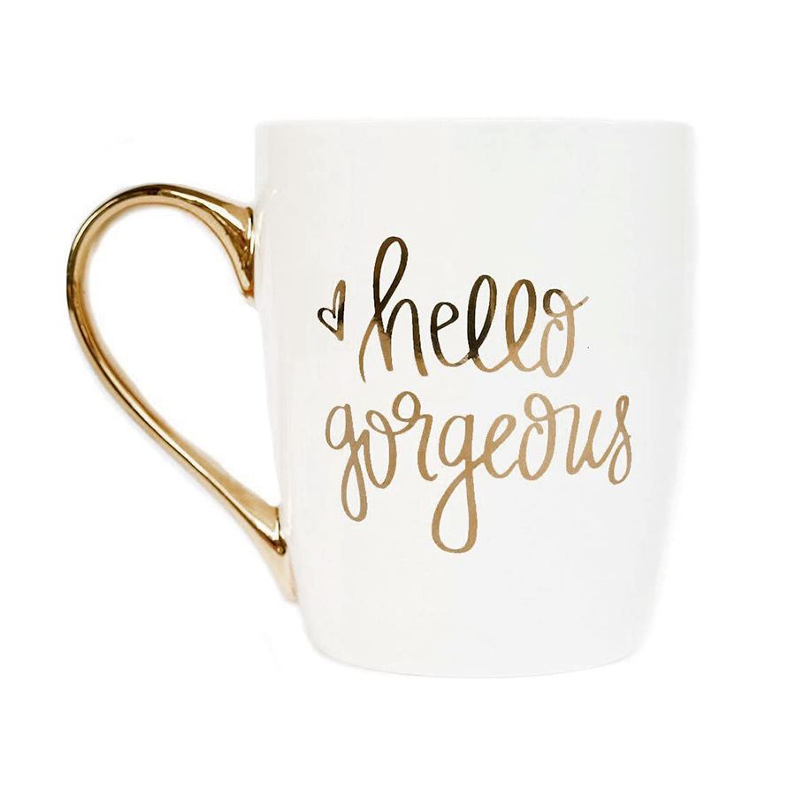 Hello Gorgeous Gold Mug
