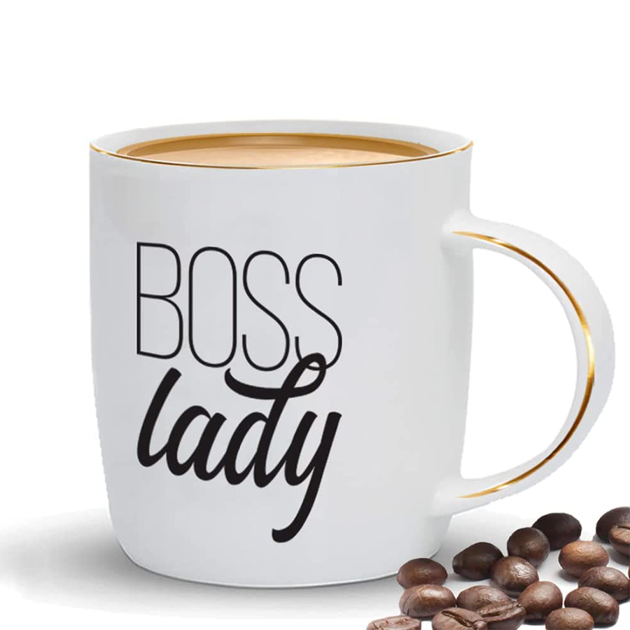 Boss Lady Gold Trim Mug