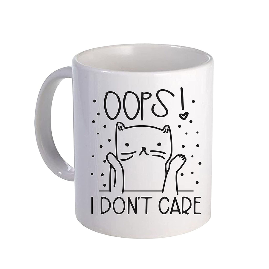 Oops Don't Care Mug