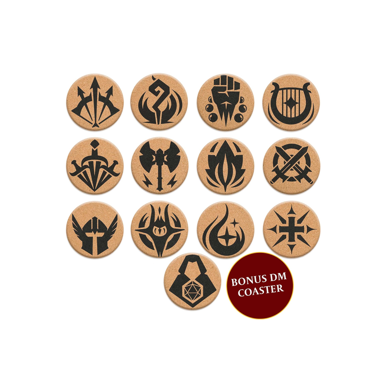 DND Coasters - Set of 12